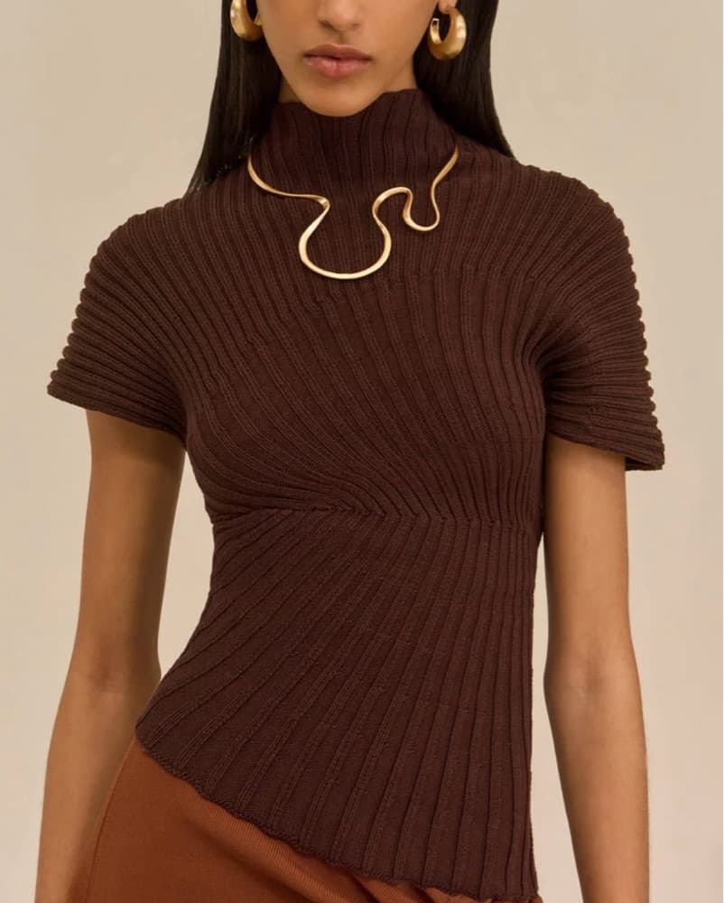 $400 Cult Gaia Mock Neck Sweater - Image 1