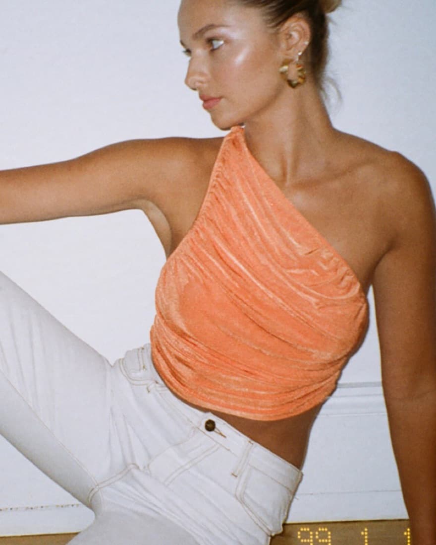 Orange Crop Top - Image 1