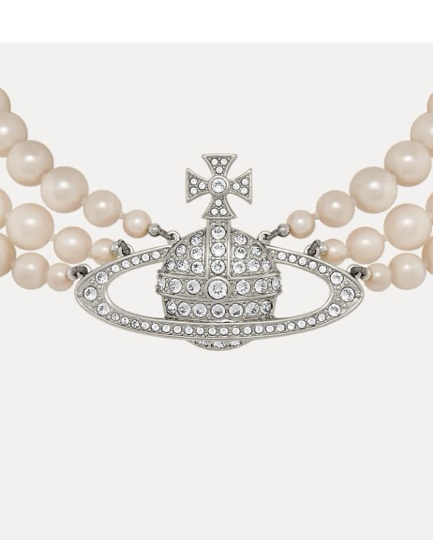 VIVIENNE WESTWOOD 3 Row Pearl Necklace - Image 3