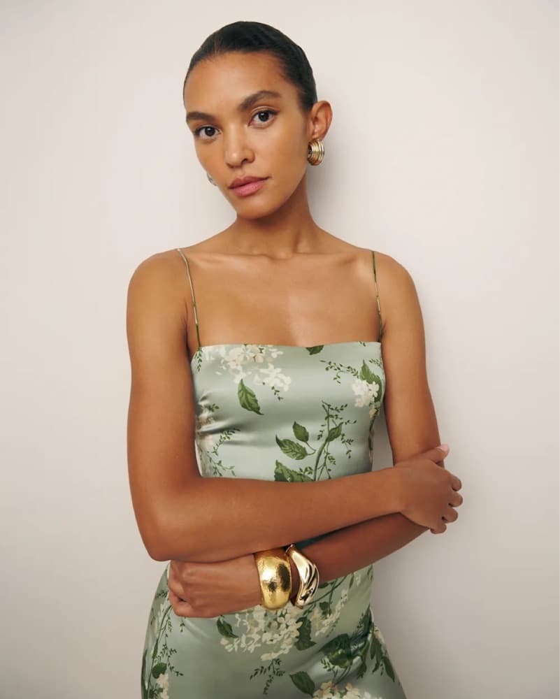 Reformation Frankie Silk Dress - Image 1