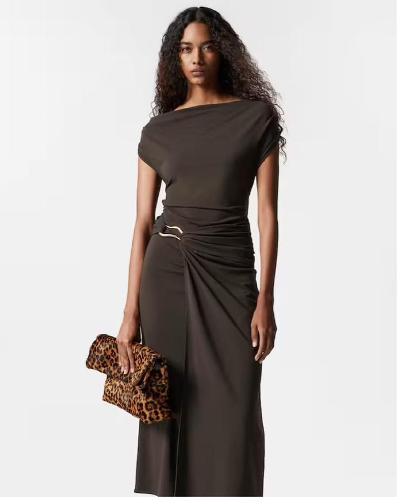 & Other Stories Draped Dress - Image 1