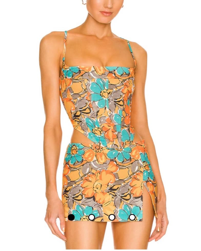 Miaou Floral Corset - Image 2