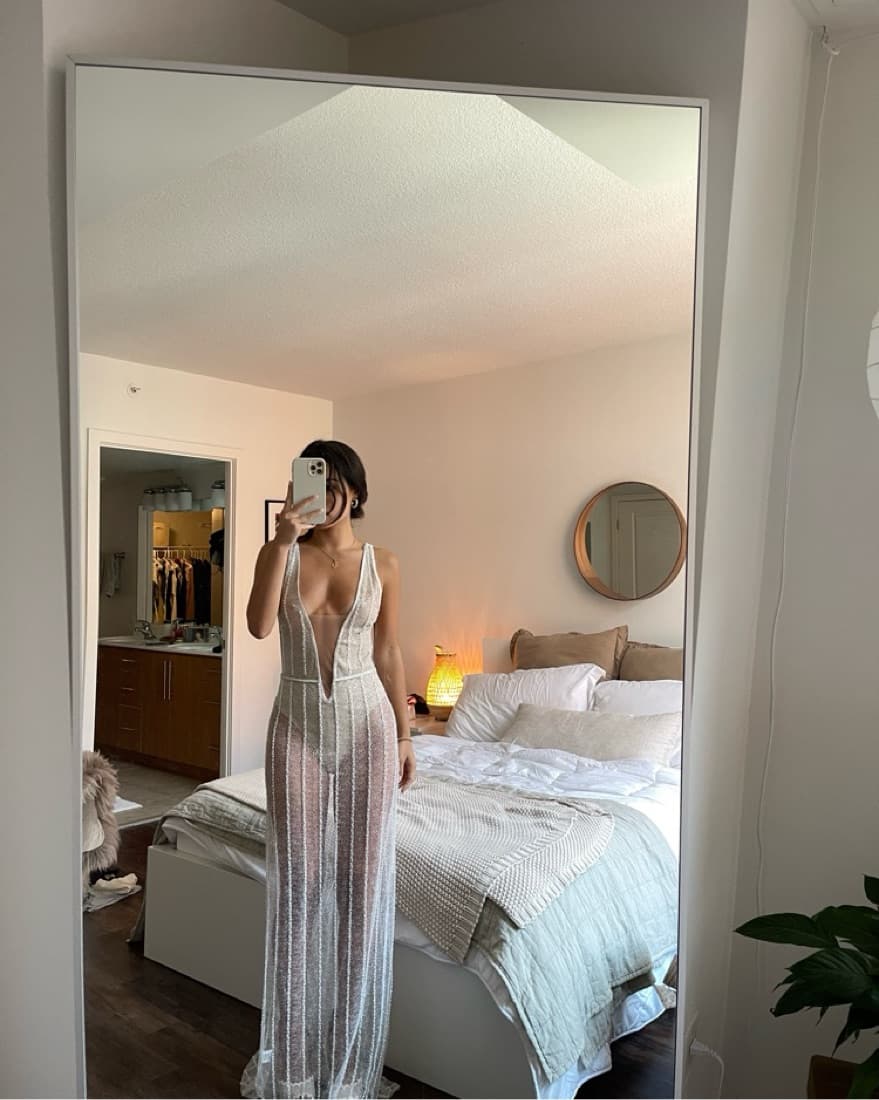 Revolve Maxi Sheer Dress - Image 1