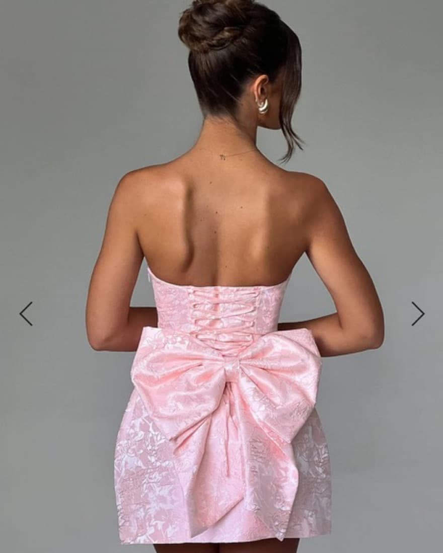 ELENORA MINI DRESS - BLUSH - Image 5