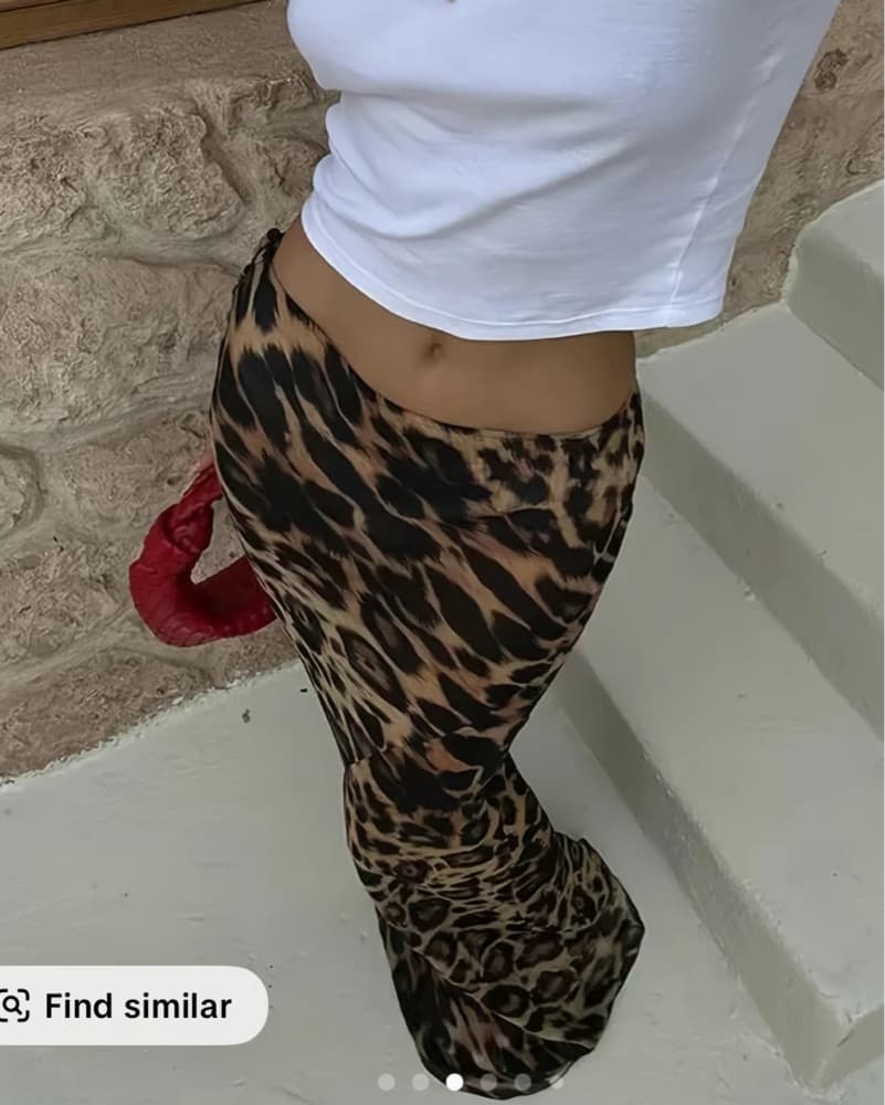 Eye-catching Leopard Maxi Skirt - Image 2