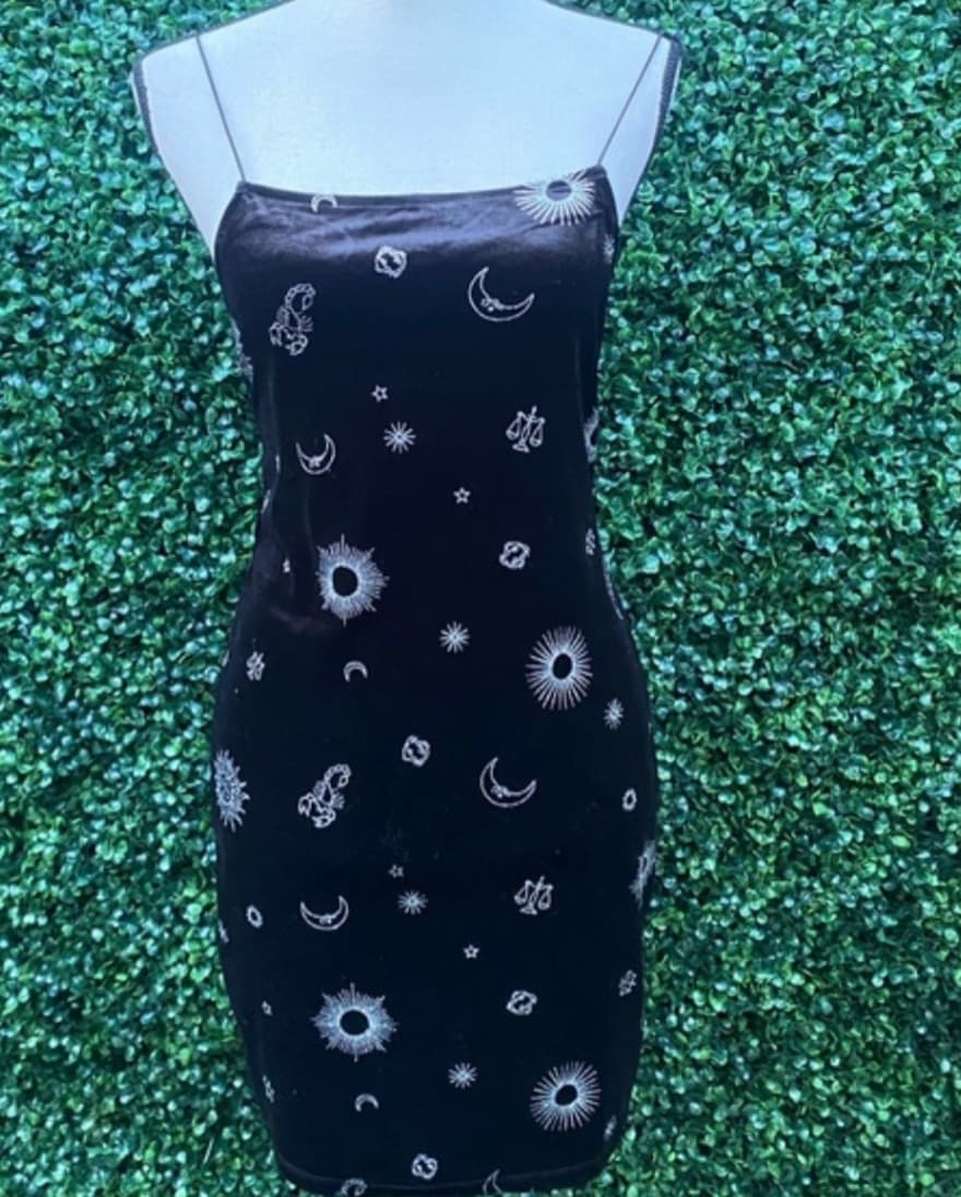 Midnights Velvet Mini Dress - Image 2