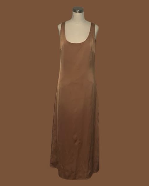 Satin Midi Dress - Image 1