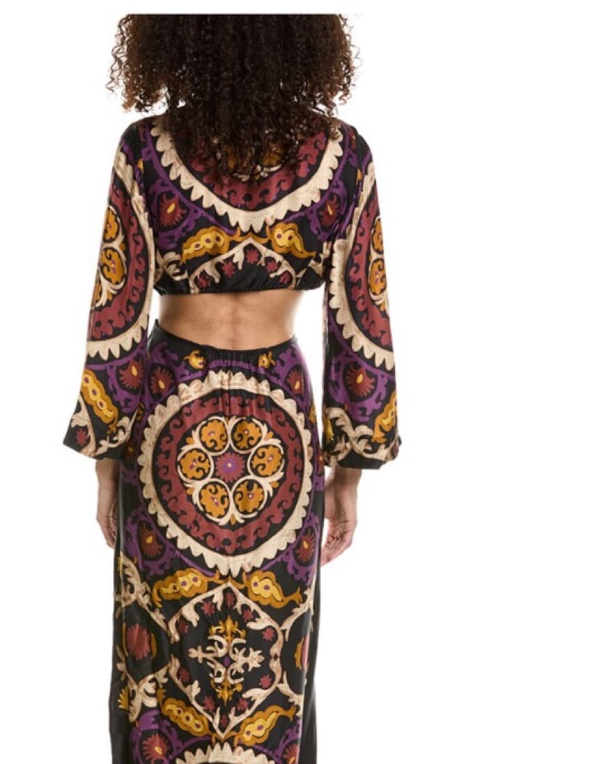 BA&SH Cut Out Floral Print Dress - Image 2