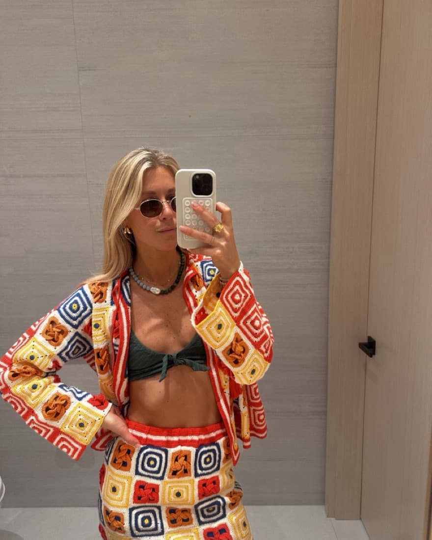 ESCVDO  Printed Beach Coverup - Image 3