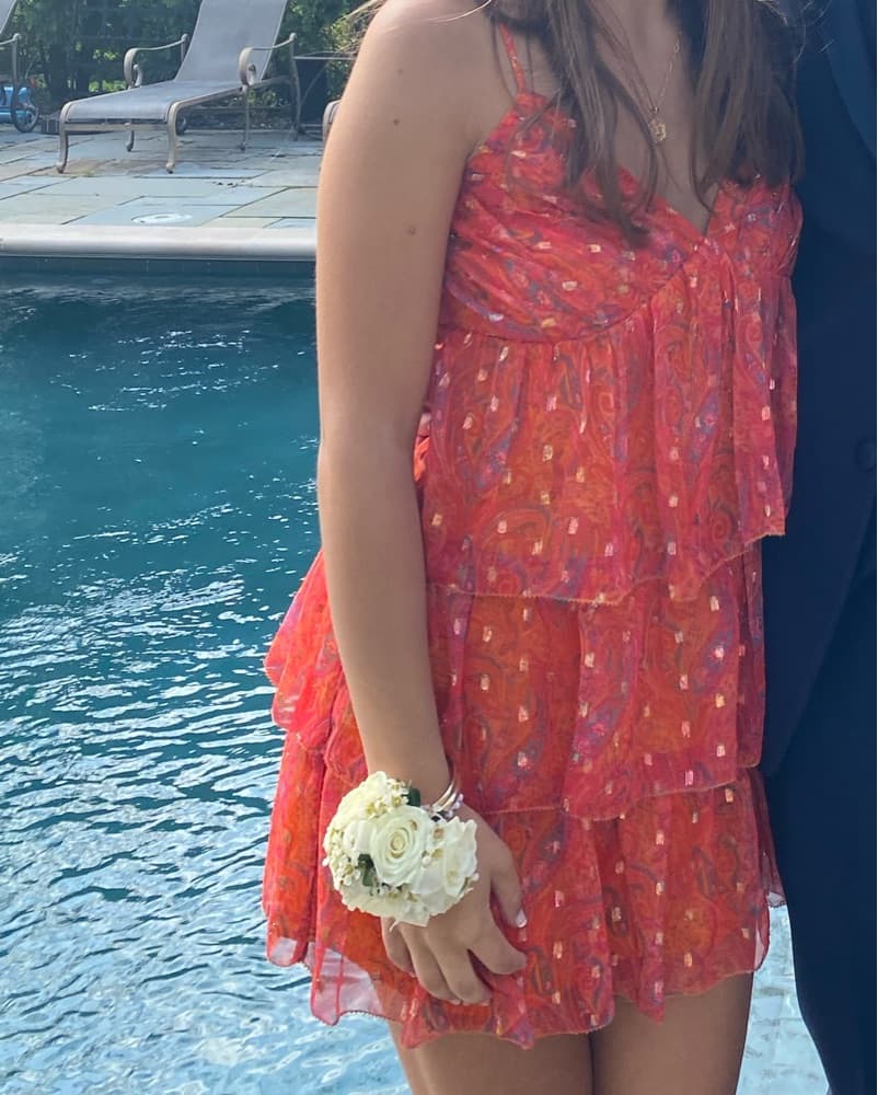 Revolve Mini Orange Formal Dress  - Image 2