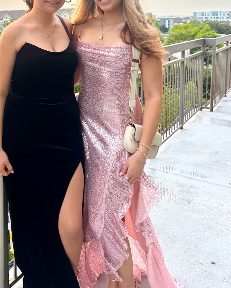 Sparkly Light Pink Formal Dress - Image 1