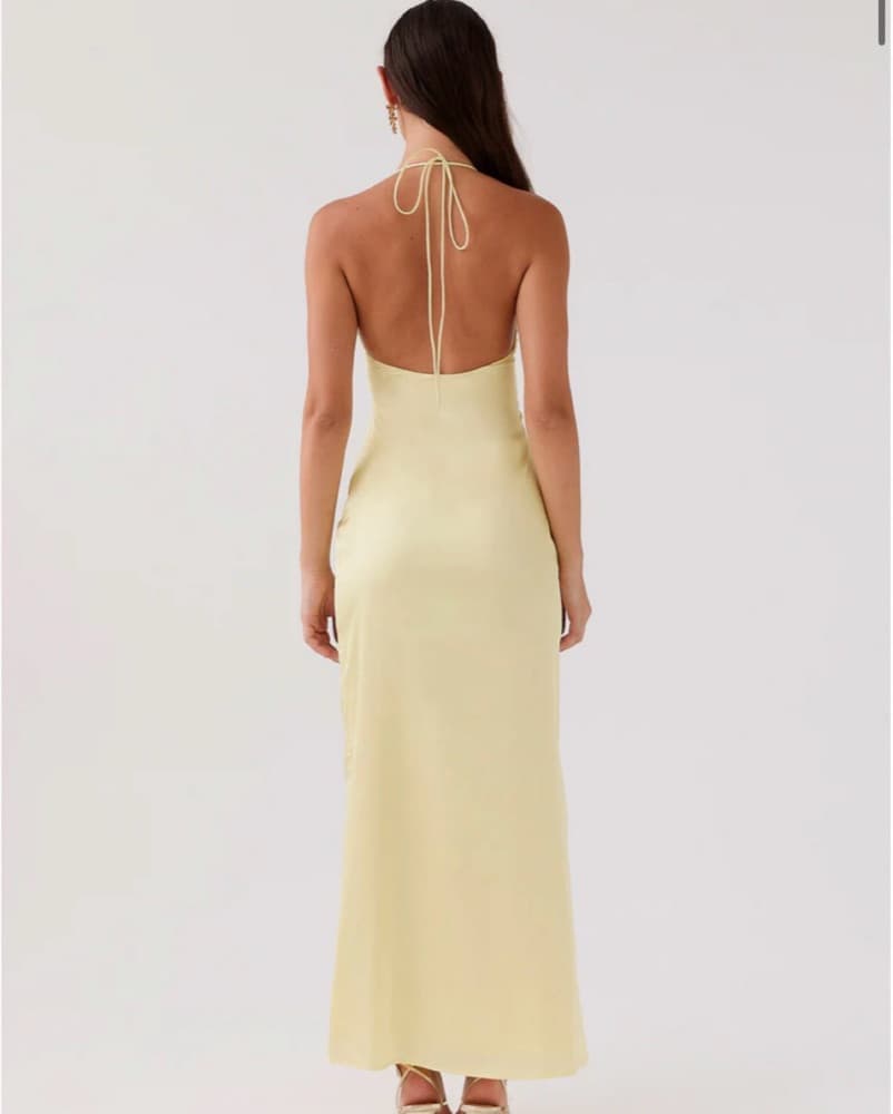 Peppermayo Lace Satin Maxi Dress - Image 2