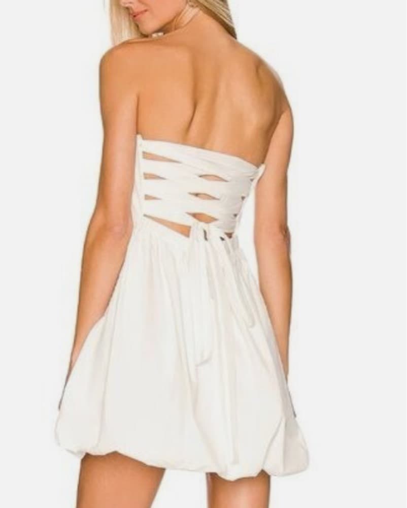 Amanda Uprichard Stassie White Dress - Image 2