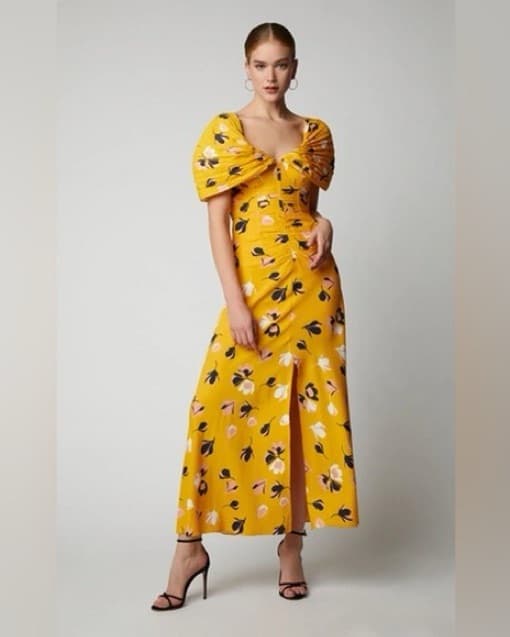 Self Portrait Floral Print Crepe Dress - Image 1