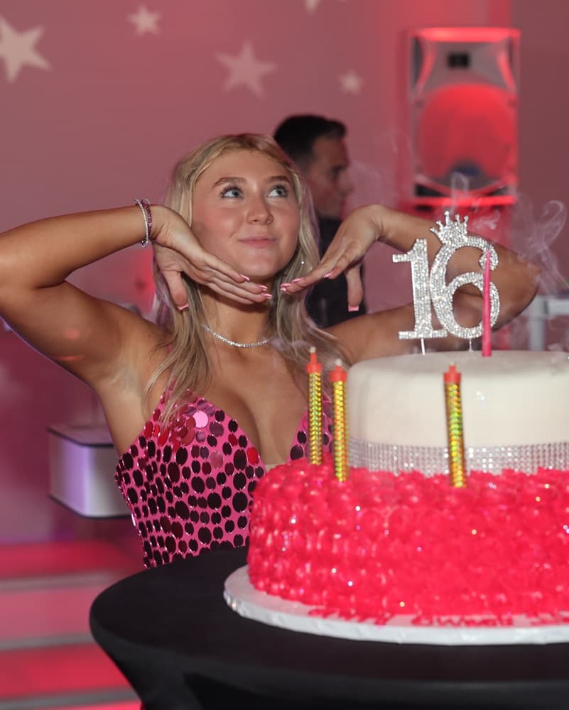 Sherri Hill Pink Mirror Dress  - Image 3