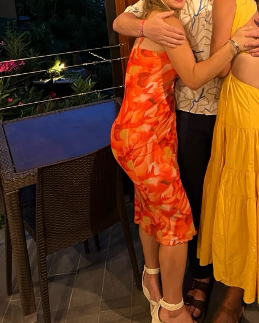 Red Revolve Vacation Dress - Image 2