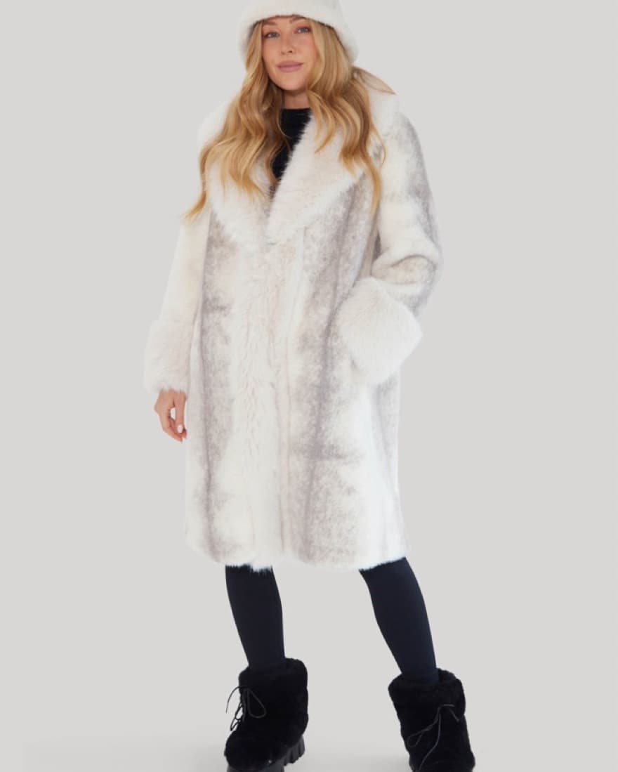 Faux Fur Mink Coat - Image 2