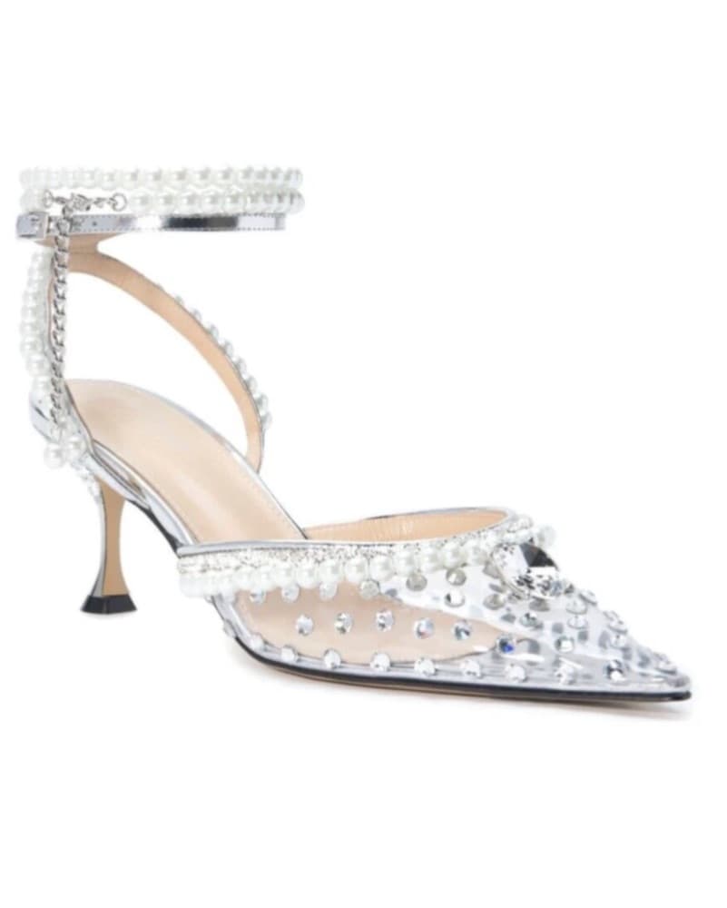 Glamorous Crystal-Embellished Slingback Heels - Image 2