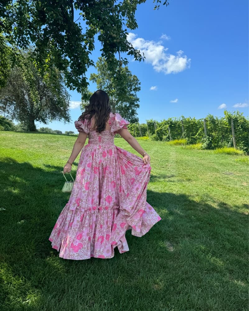 Selkie The Ritz Maxi Pink Floral Dress  - Image 3