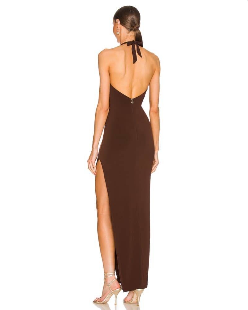 Nookie Brown Long Dress - Image 3