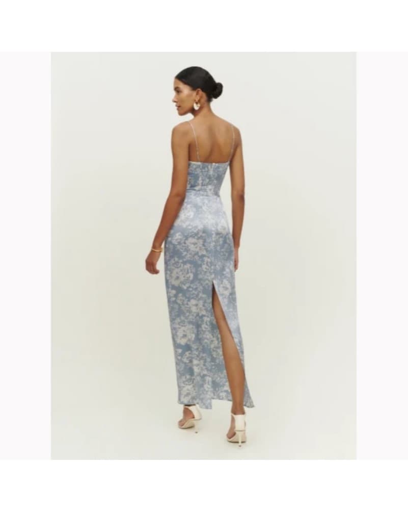 Reformation Frankie Silk Dress - Image 2