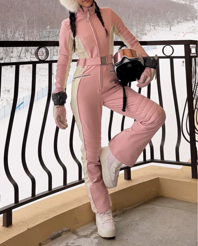 Pink Ski Suit - Image 1