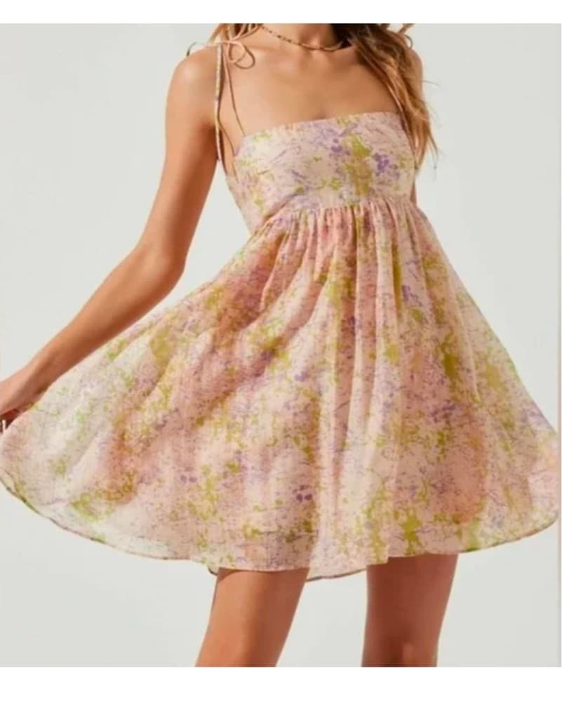 ASTR The Label Floral Babydoll Dress - Image 1