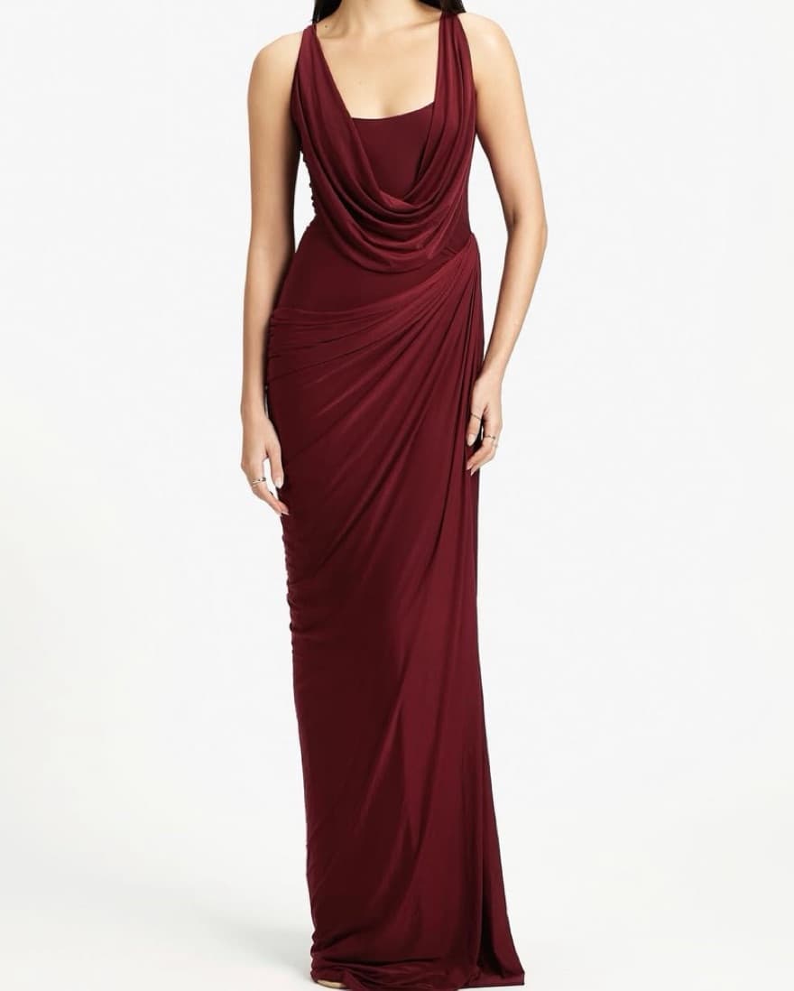 Deme By Gabriella -Renata Cowl Neck Gown - Image 1