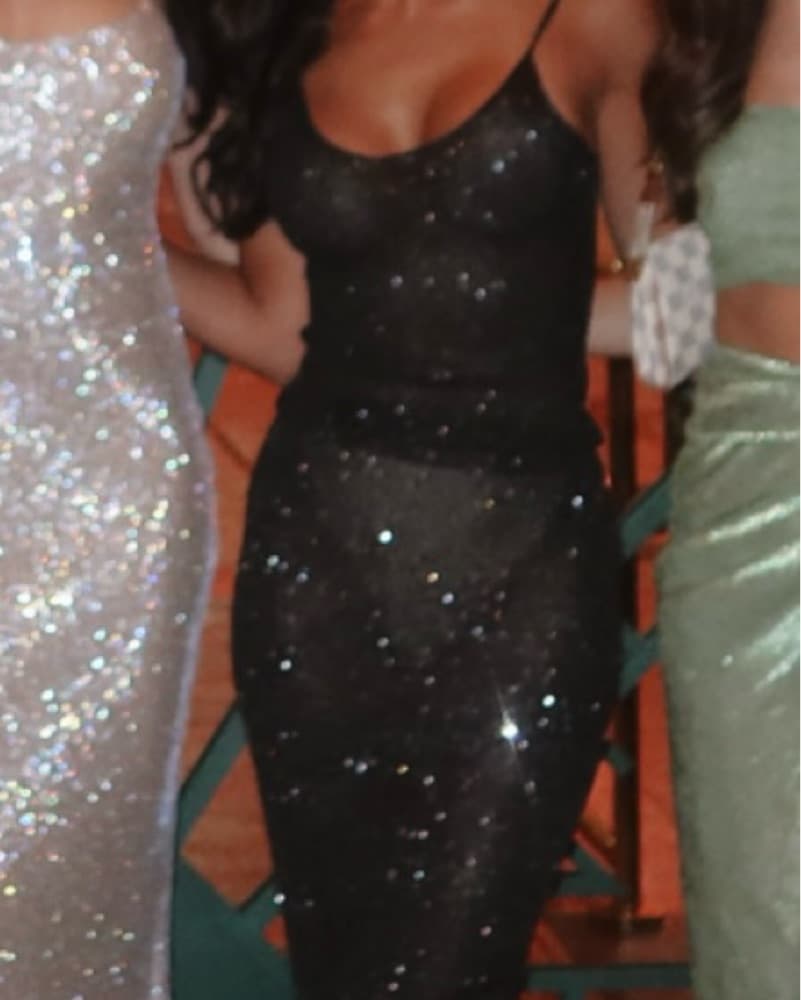 White Fox Sequin Black Set  - Image 2