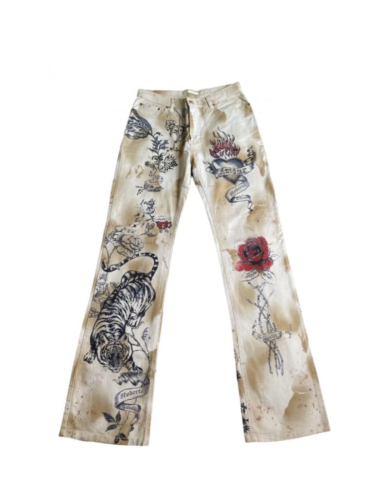 Roberto Cavalli Tattoo Jeans  - Image 1