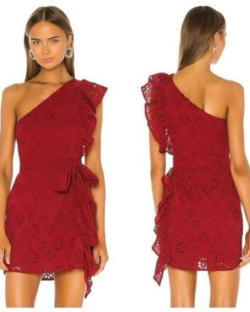 Lovers + Friends Seana Mini Dress Red - Image 2