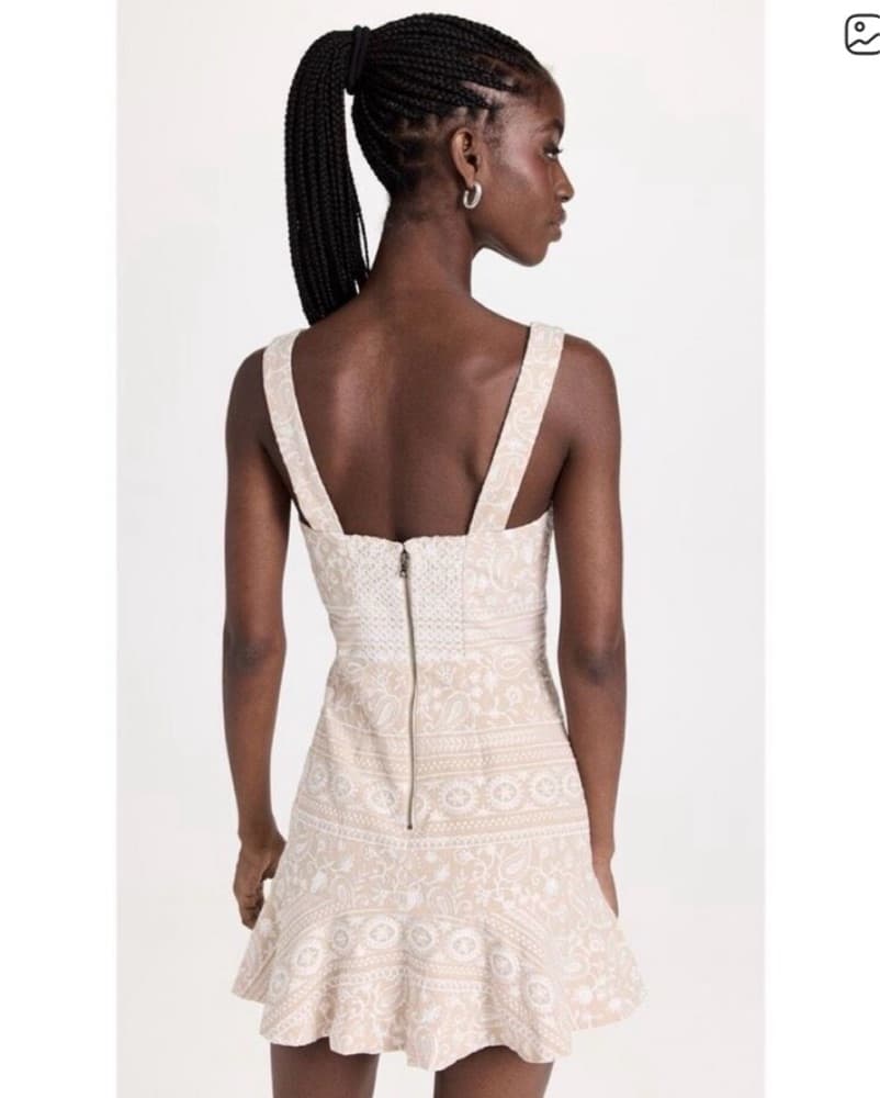 Alice + Olivia Cream textured dress  - Image 2