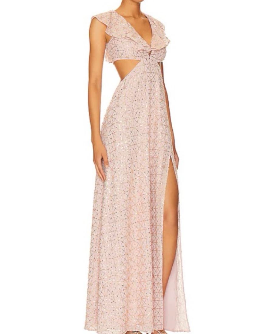 Tularosa Light Pink Gold Gown - Image 2