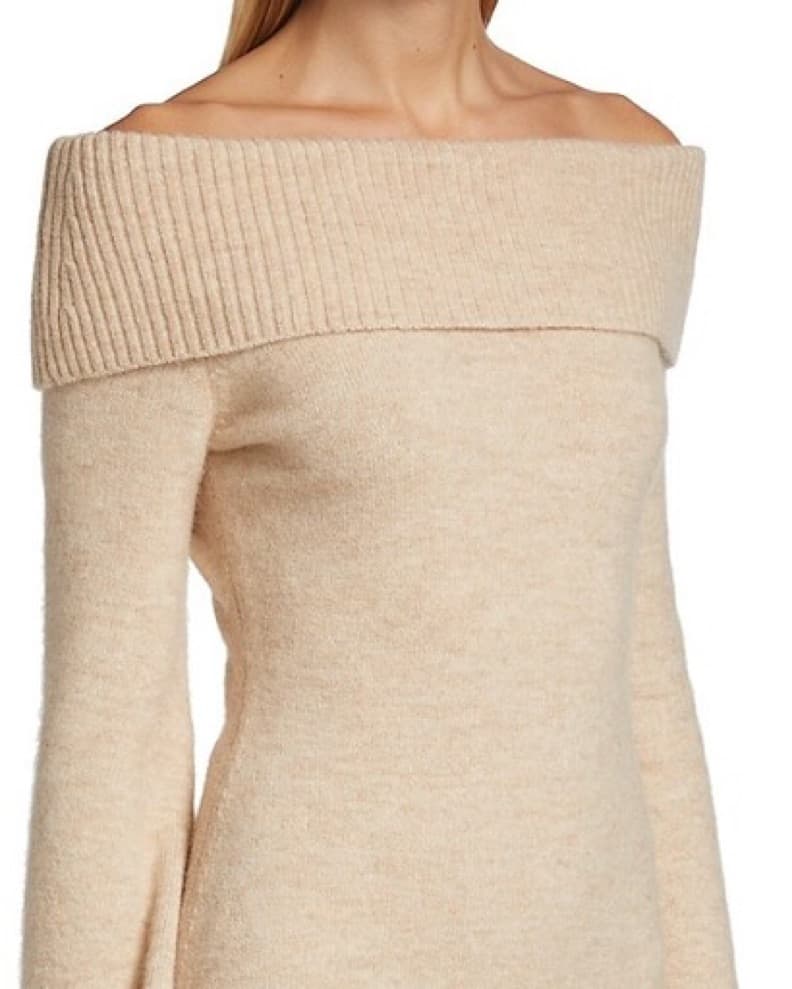 Cult Gaia Oatmal Knit Mini Dress - Image 5