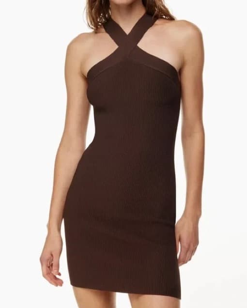 Aritzia Babaton Ribbed Mini Dress - Image 1