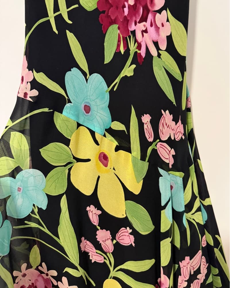 Vintage 100% Silk Nine West Midi Dress  - Image 4