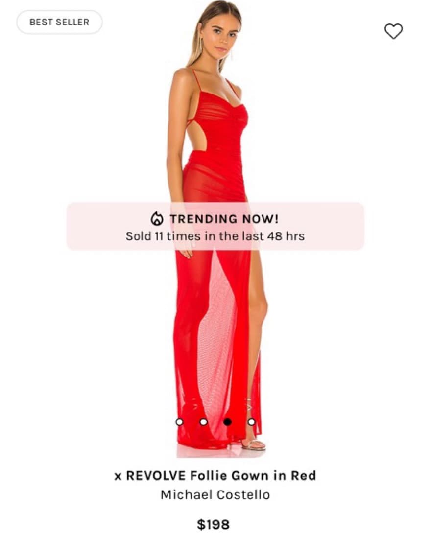 Michael Costello Follie Gown In Red XS - Image 2