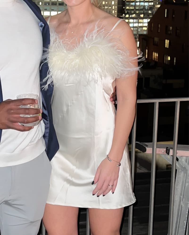 Mini Feathered Dress  - Image 2