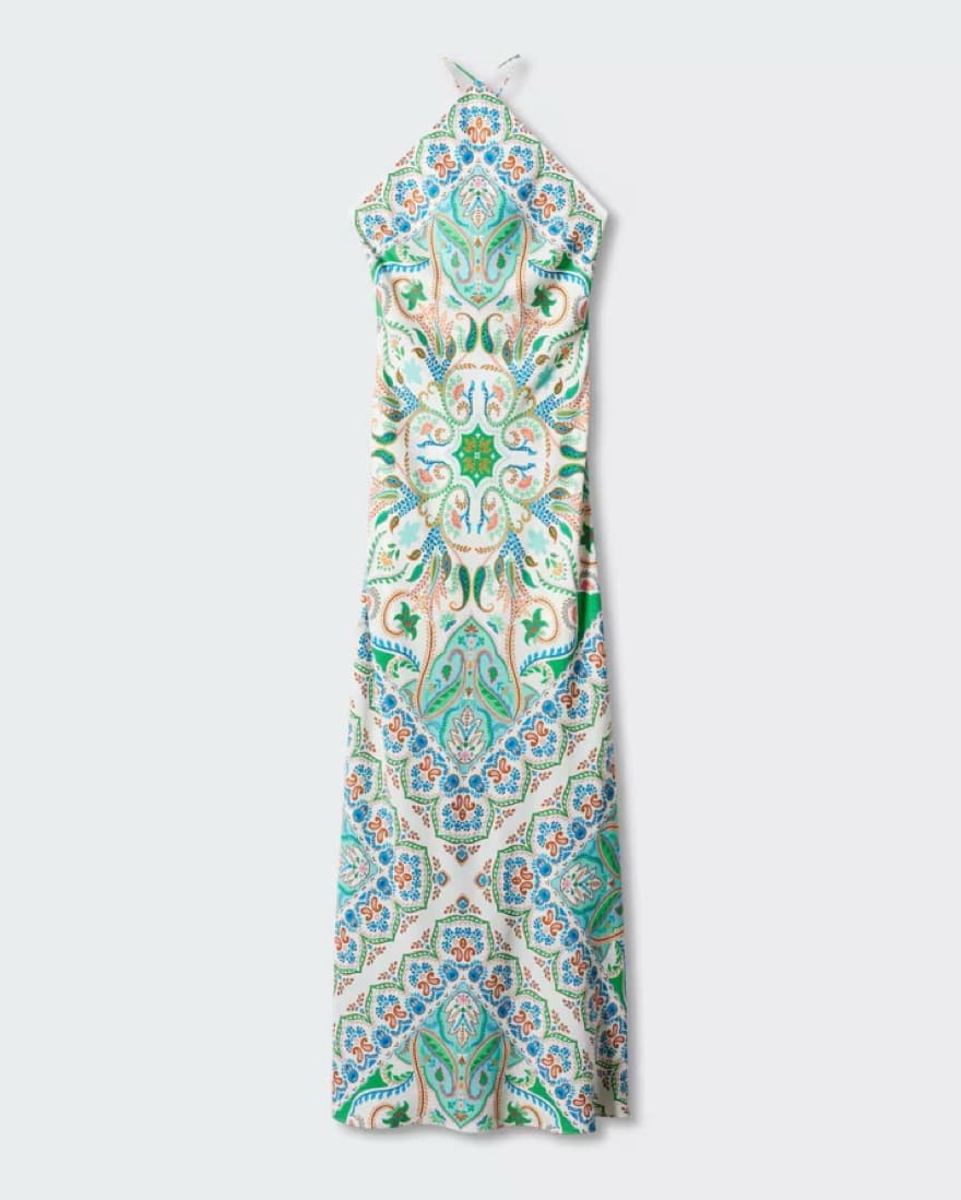 MANGO Summer Halter Dress - Image 2