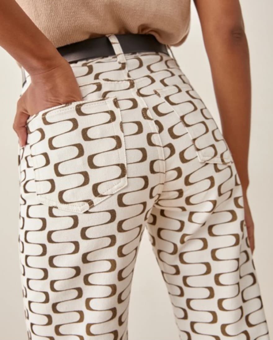 reformation high rise straight leg jeans - Image 2