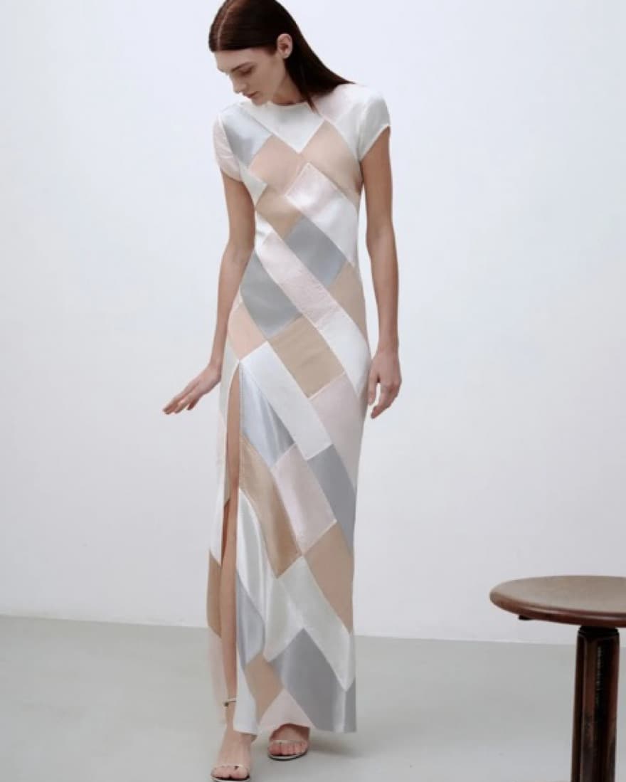 Anna October Patchwork Dress - S - Image 4
