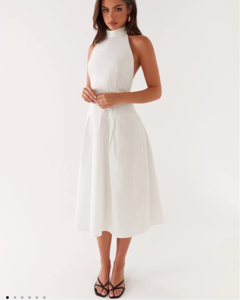 Peppermayo White Midi Dress - Image 1