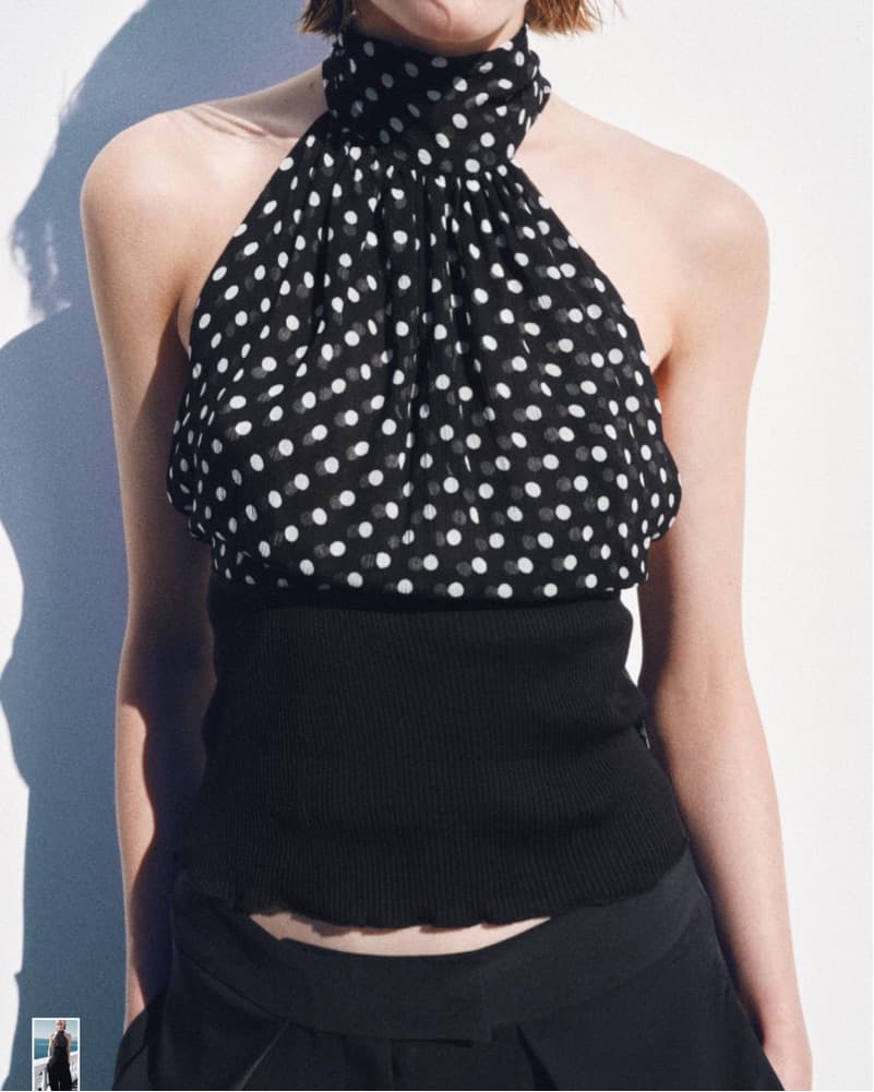 polka dor halter top  - Image 2