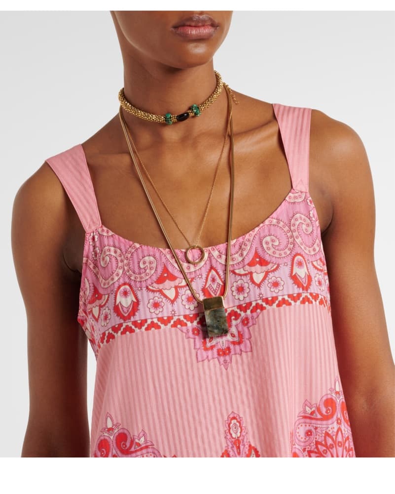 ETRO Paisley Pink Maxi Dress - Image 5