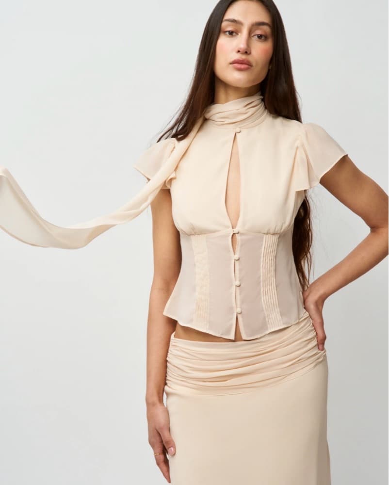 Cream Guizio Ara Top - Image 3
