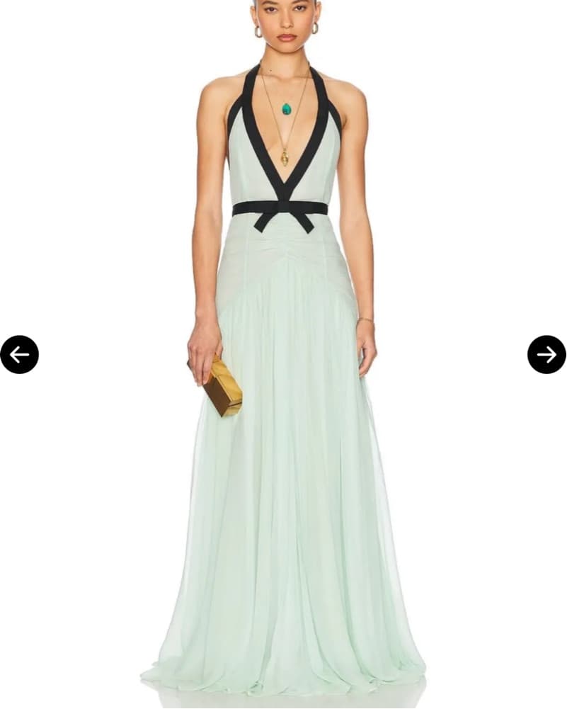 Helsa Siren Mint Blue/Green Gown - Image 1