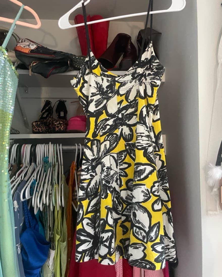 Graphic Art Foral Betsey Johnson Dress - Image 2