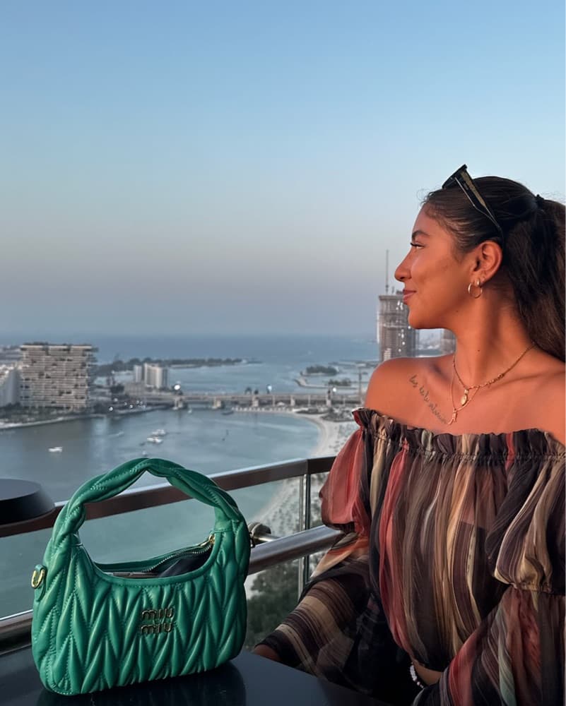 Miu Miu Dupe Teal Hobo Bag - Image 1