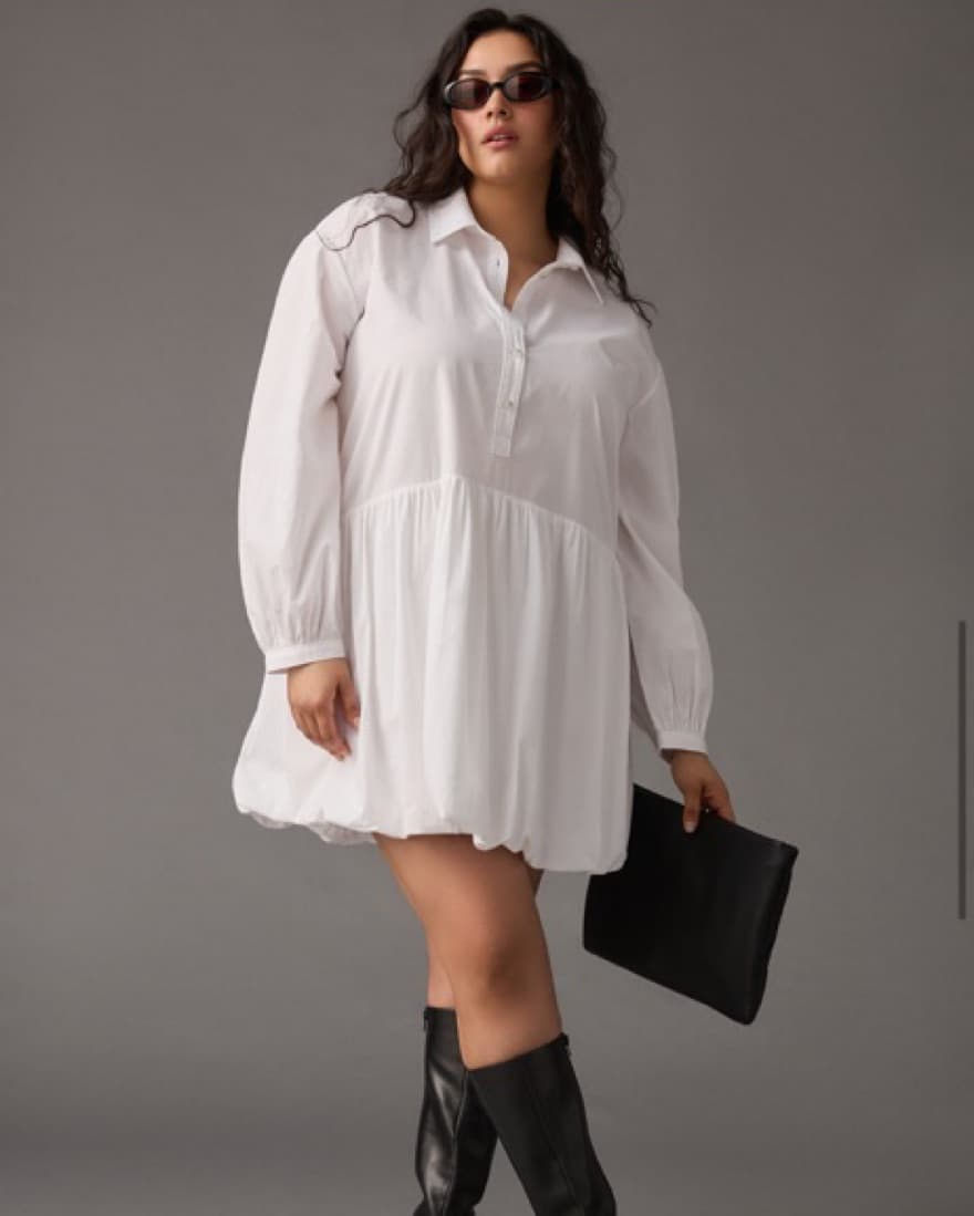 Anthropologie Bubble Hem Mini Dress - Image 5