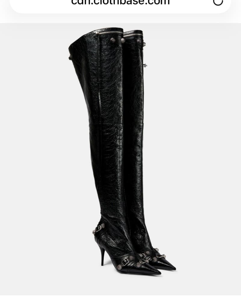 Balenciaga Cagole Over The Knee Boots - Image 1